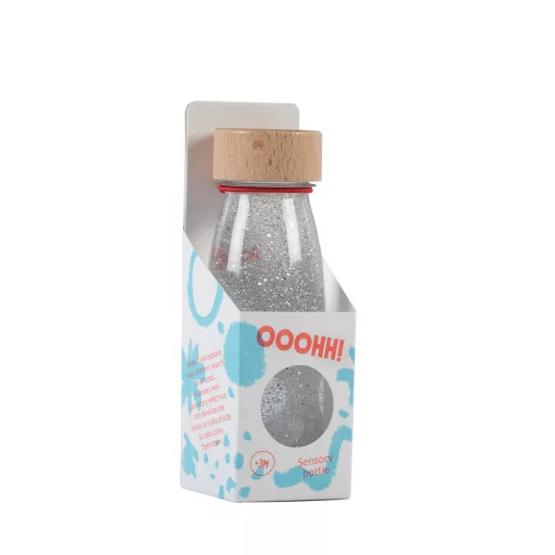 Petit Boum szenzoros játék - Float bottle - Silver