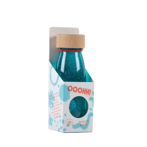 Petit Boum szenzoros játék - Float bottle - Turquoise