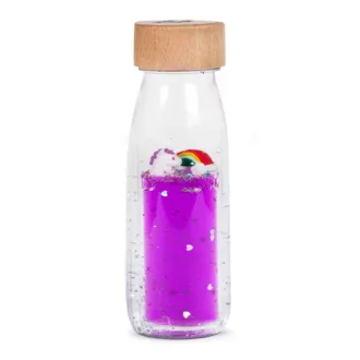   Petit Boum szenzoros játék - Move bottle - Varázslatos szivárvány