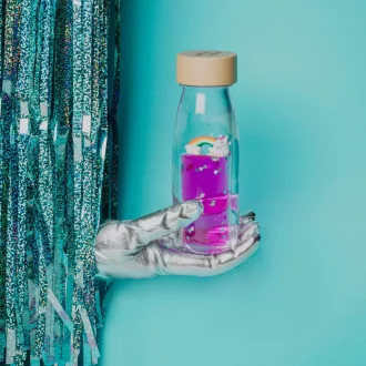   Petit Boum szenzoros játék - Move bottle - Varázslatos szivárvány