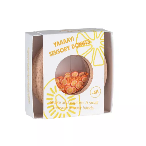 Petit Boum szenzoros játék - Sensory Donut - Narancs