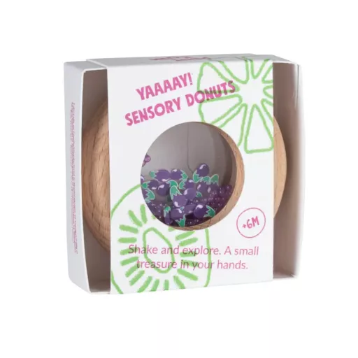 Petit Boum szenzoros játék - Sensory Donut - Eggplants