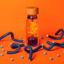 Petit Boum szenzoros játék - Move bottle - Kék örvény