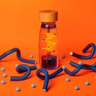 Petit Boum szenzoros játék - Move bottle - Kék örvény