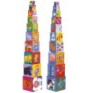 Djeco Toronyépítő kocka - Mulatságos építő - 10 funny blocks