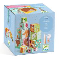   Djeco Toronyépítő kocka - Erdei állatok - 10 forest blocks