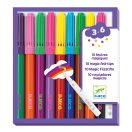 Djeco Filctoll készlet - Mágikus filctollak, 9 szín és 1 színváltó - 10 magic felt-tips