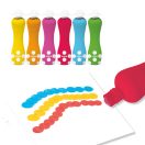 Djeco Marok filc készlet 6 színben - Pontozó színezés - 6 foam markers