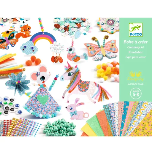 Djeco Kollázs műhely - Kreatív alkatrészek nagy készlete - Creativity kit
