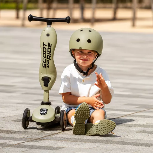Scoot and Ride Highwaykick1. 2 in 1 kismotor/roller Olive