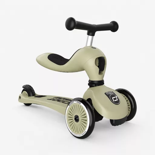 Scoot and Ride Highwaykick1. 2 in 1 kismotor/roller Olive