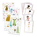 Djeco Papírbaba öltöztető - Nagyidők viseletei - Dresses through the seasons