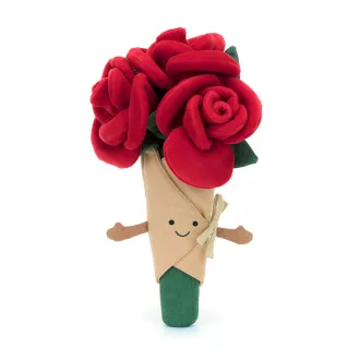 Jellycat plüss - Mosolygós rózsa csokor