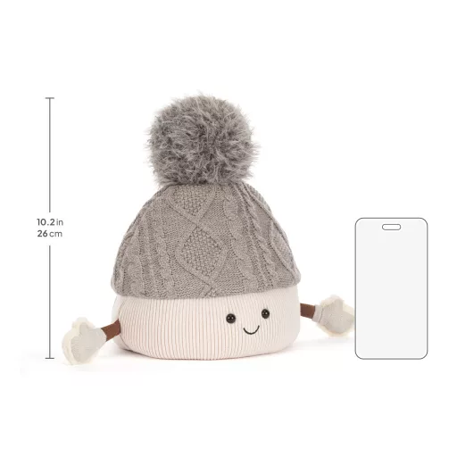 Jellycat plüss - Mosolygós bojtos sapka - Amuseables Pomilly