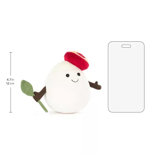 Jellycat plüss - Mosolygós mozzarella - Amuseables Mozzarella