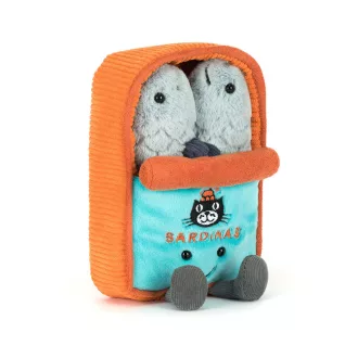 Jellycat plüss - Mosolygós szardíniakonzerv - Amuseables Sardine Tin