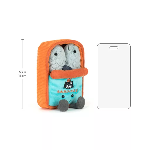 Jellycat plüss - Mosolygós szardíniakonzerv - Amuseables Sardine Tin
