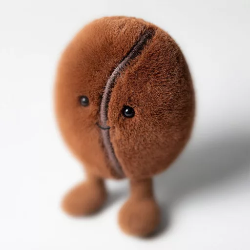 Jellycat plüss - Mosolygós kávébab - Amuseables Coffee Bean