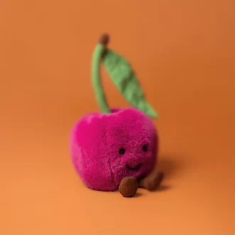 Jellycat plüss - Mosolygós cseresznye - Amuseables Cherry