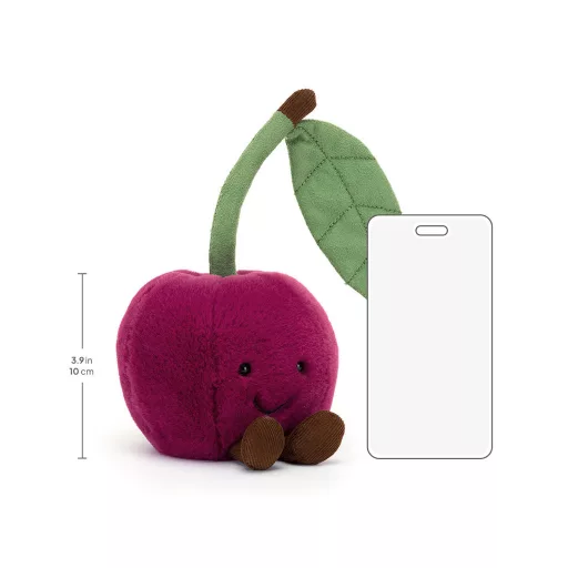 Jellycat plüss - Mosolygós cseresznye - Amuseables Cherry