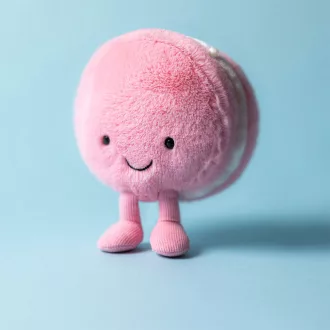 Jellycat plüss - Mia a mosolygós macaron