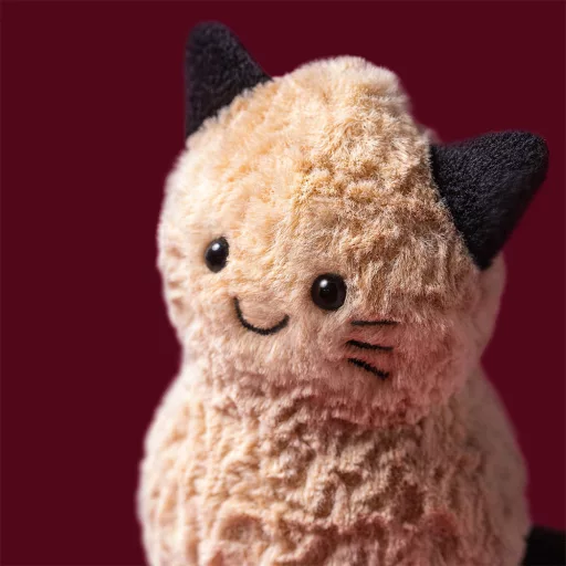 Jellycat plüss - Mosolygós földimogyoró cicajelmezben - Amuseables Peanut Cat