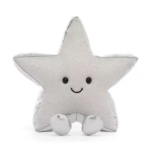 Jellycat plüss - Mosolygós ezüst csillag - Amuseables Silver Star