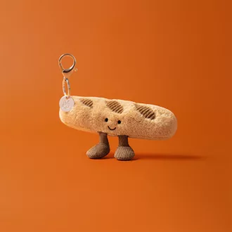Jellycat plüss kulcstartó - Mosolygós bagett