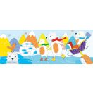 Jegesmacis 3 az-1-ben zsírkréta készlet kiszínezhető poszterrel, 12 db-os Avenir