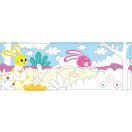 Nyuszis 3 az-1-ben zsírkréta készlet kiszínezhető poszterrel, 12 db-os Avenir