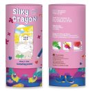 Nyuszis 3 az-1-ben zsírkréta készlet kiszínezhető poszterrel, 12 db-os Avenir