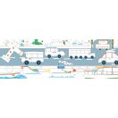 Építs és rajzolj fejlesztő kreatív zsírkréta készlet, Közlekedés Avenir