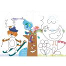 Kreatív színező készlet méhviasz krétával, 4 évszak Avenir