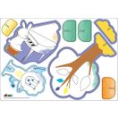 Kreatív színező készlet méhviasz krétával, Erdei koncert Avenir