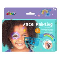 Arcfestő készlet stencillel, Csillagok  Avenir