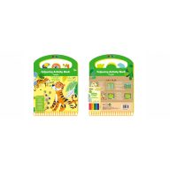   Színező könyv fejlesztő feladatokkal, 6 db színes ceruzával Avenir