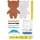 Varrható plüss vállpánttal, Maci snowboard deszkával Avenir