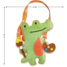 Varrható plüss vállpánttal, Festőművész krokodil Avenir