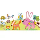 Matricázó és 3D modell készítő készlet, Állatok a kertben Avenir