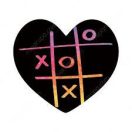 Szív alakú karckép jegyzettömb Avenir