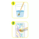 Vízzel festő kreatív könyvjelző készlet, Világűr Avenir