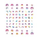 Nagy körömmatrica szett, Unikornisok Avenir