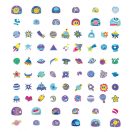 Nagy körömmatrica szett, Világűr Avenir