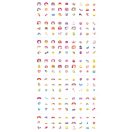 Tetováló és körömmatrica készlet, Unikornisok Avenir