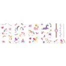 Tetováló és körömmatrica készlet, Unikornisok Avenir