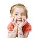 Tetováló és körömmatrica készlet, Hercegnők Avenir