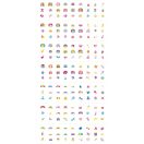 Tetováló és körömmatrica készlet, Hercegnők Avenir