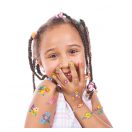 Tetováló és körömmatrica készlet, Virágok Avenir