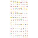 Tetováló és körömmatrica készlet, Virágok Avenir