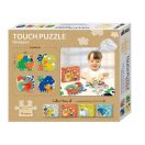 Készségfejlesztő tapintós puzzle, Dinók Avenir